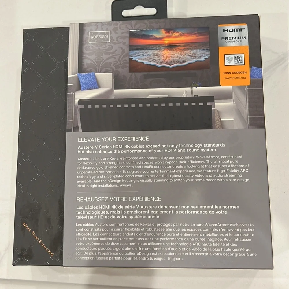 Austere HDMI 4K CABLE 1.5 M // 4.9 FT